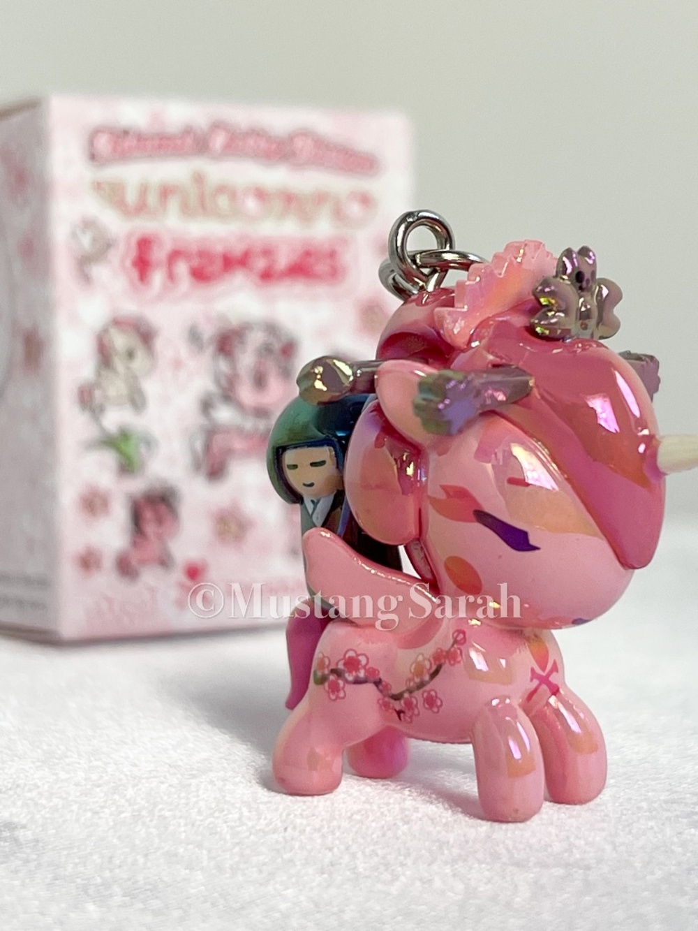 Tokidoki Momoko Shimmer Cherry Blossom Unicorno Frenzies Phone Bag Charm w/ box